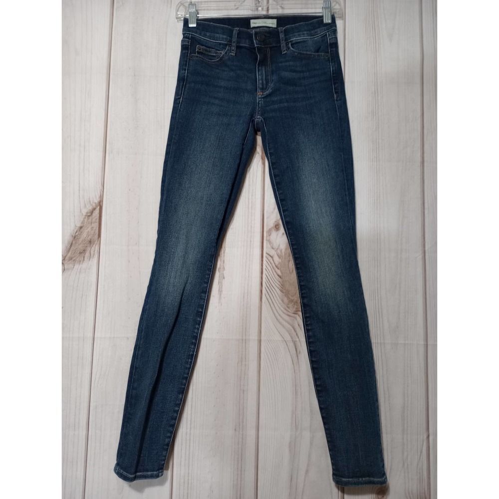 Gap 1969 True Skinny Mid Rise Dark Wash Jeans Women 25R